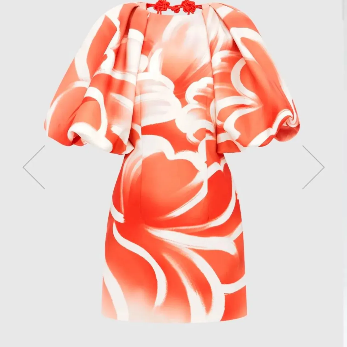 Leo Lin Arabella Puff Sleeve Mini Dress Ruyi Print Size AU 14 - Image 5
