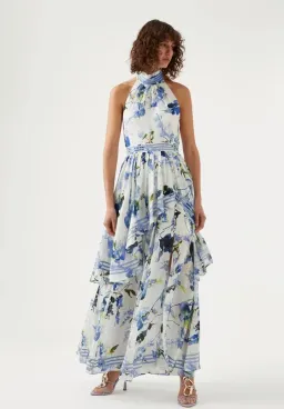 Aje Sienna Maxi Dress Lavenders Of Provence AU 12 for rent on The Volte - image 1