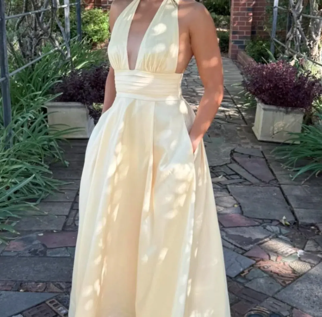 Hansen and Gretel Evalina Taffeta Gown Size 10 for rent on The Volte - main image