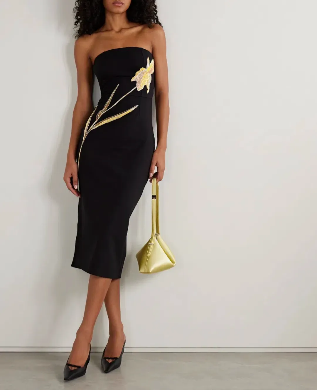 STAUD Brooke Embellished Midi Size 6. for rent on The Volte - main image