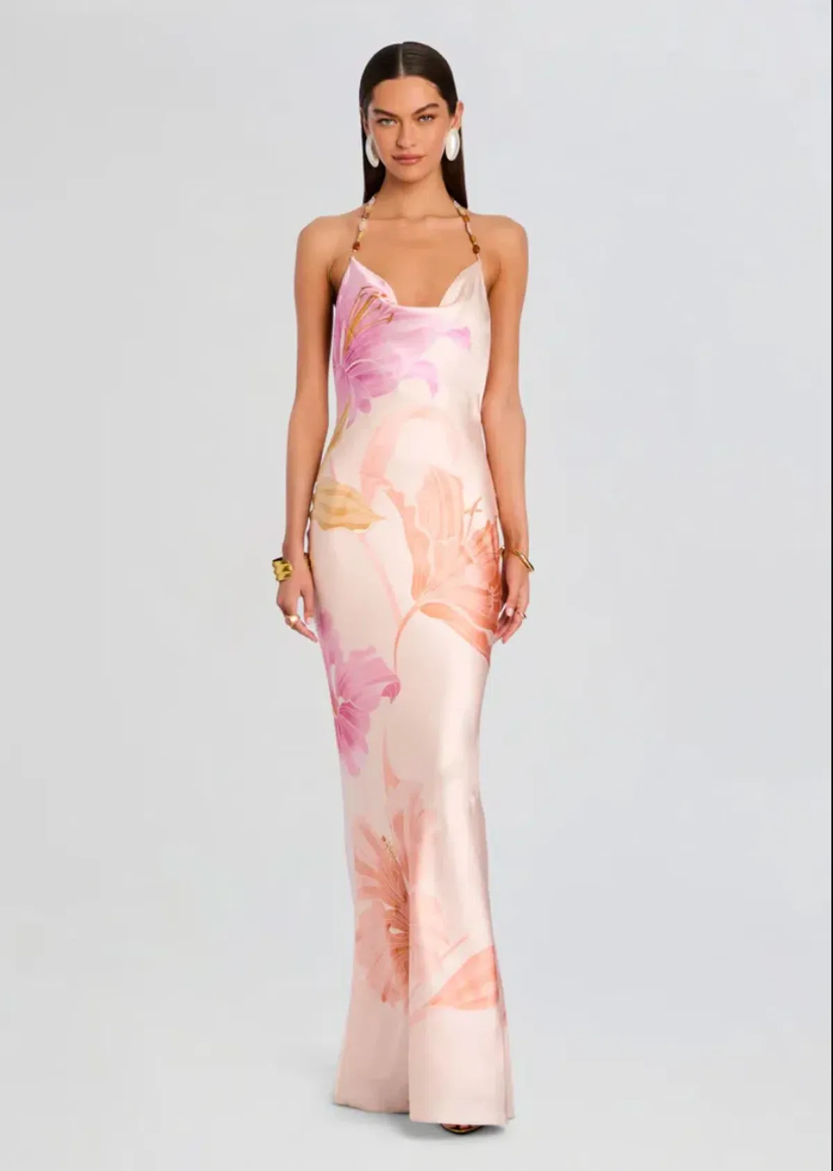 Retrofete Padma Peche Primavera Gown Size 8 - Image 2
