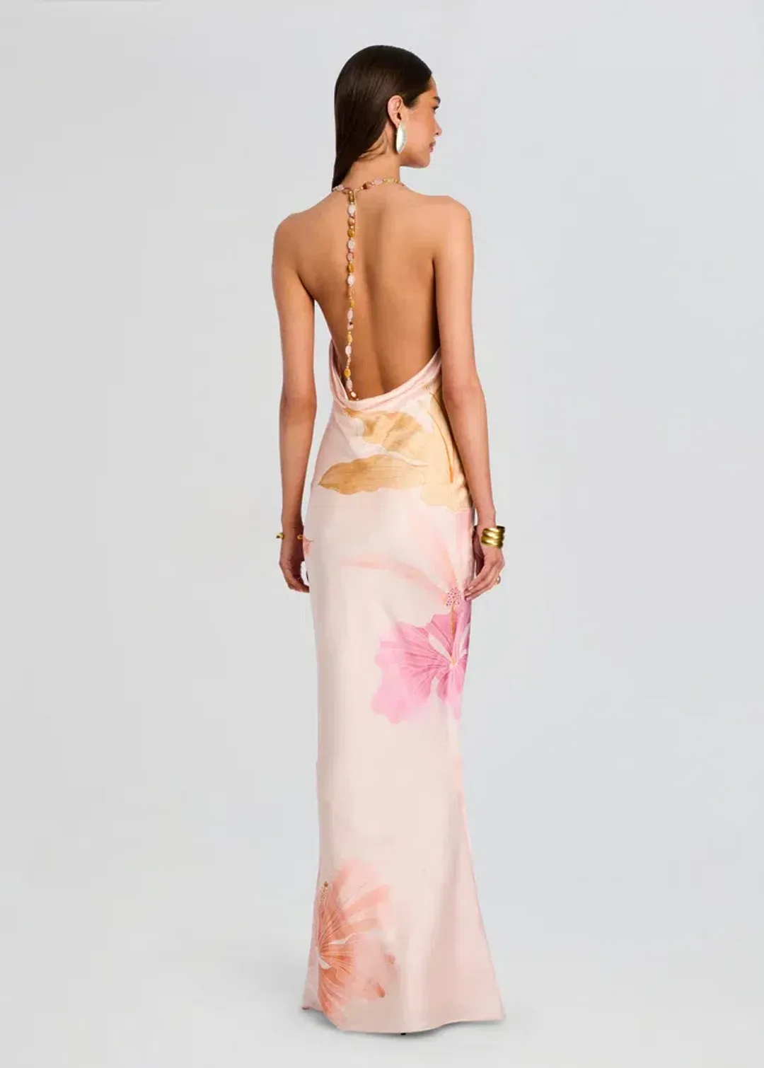 Retrofete Padma Peche Primavera Gown Size 8 for rent on The Volte - main image