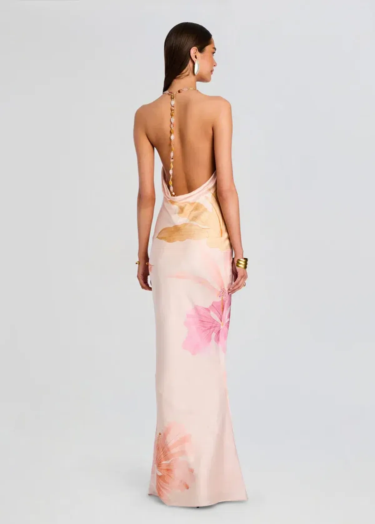 Retrofete Padma Peche Primavera Gown Size 8 - Image 3