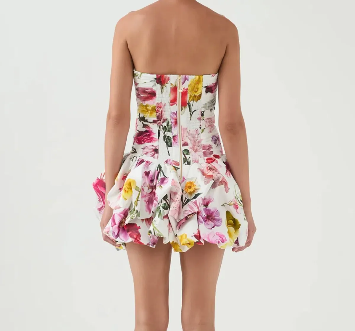 AJE - Violette Bubble Hem Mini Dress Size 6 - Image 3