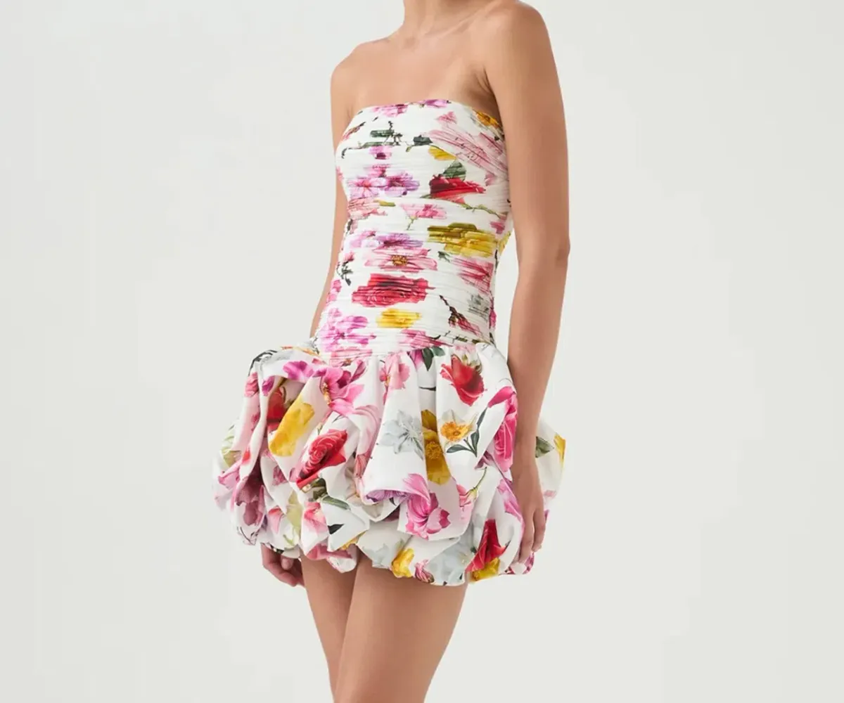 AJE - Violette Bubble Hem Mini Dress Size 8 - Image 5