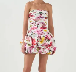 AJE - Violette Bubble Hem Mini Dress Size 8 for rent on The Volte - image 1