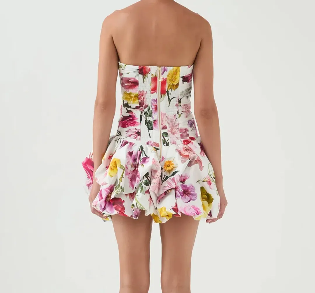 AJE - Violette Bubble Hem Mini Dress Size 8 for rent on The Volte - main image