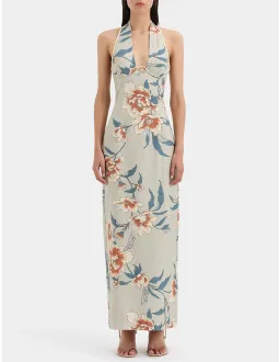 Sir The Label Roisin Halter Midi Dress in Bloom Floral size 1/ au 8 for rent on The Volte - image 1