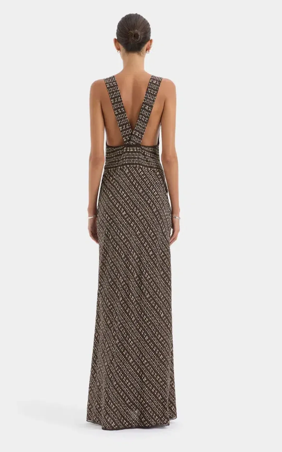 Sir the Label Astrid Cut Out Gown Tisso Plum Size 2 for rent on The Volte - main image