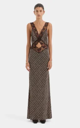 Sir the Label Astrid Cut Out Gown Tisso Plum Size 2 for rent on The Volte - image 1