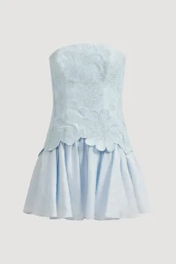 Aje Gia Embroidered Mini Dress for rent on The Volte - image 1