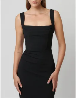 Effie Kats Marbella Soft Crepe Floor Length Gown Size 10 AU Black for rent on The Volte - image 4