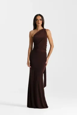 Natalie Rolt Fabienne Maxi in Brown Size 3 for rent on The Volte - image 3