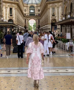 Zimmermann Jeannie Keyhole Midi Dress in Pink Poppy for rent on The Volte - image 4