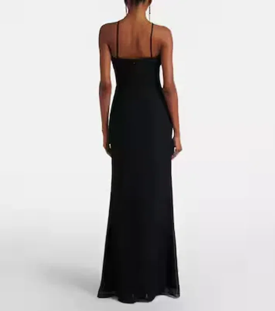 🖤 BRAND NEW REBECCA VALLANCE Astros Gown - Size 8 AU - Black Embellished Maxi Dress 🖤 for rent on The Volte - main image