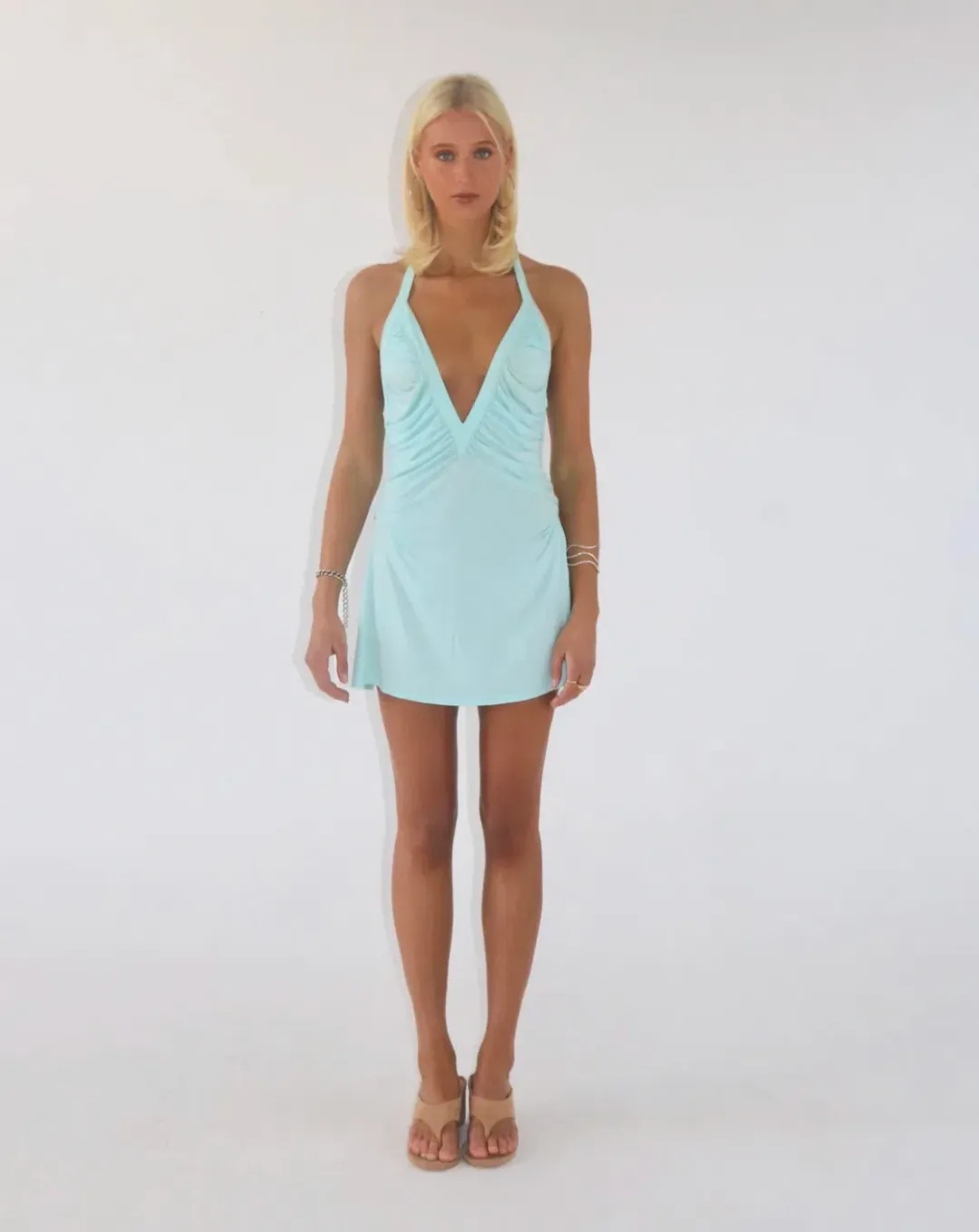 Solamusa Angelina Mini in Aqua - Size L for rent on The Volte - main image