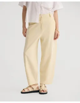 Oxford Etta Barrel Leg Pant Butter Size 10 AU for rent on The Volte - image 1