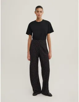 Witchery Bias Twill Pants Black Polka Dot Size 10 for rent on The Volte - image 1