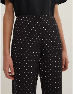 Witchery Bias Twill Pants Black Polka Dot Size 10 for rent on The Volte - image 4
