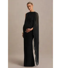 Club L London Cristina High Neck Maxi Gown Black Size 10 for rent on The Volte - image 4