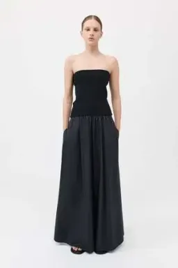 St. Agni Black Strapless Drop Waist Maxi Dress Black Size XS / 6 for rent on The Volte - image 1