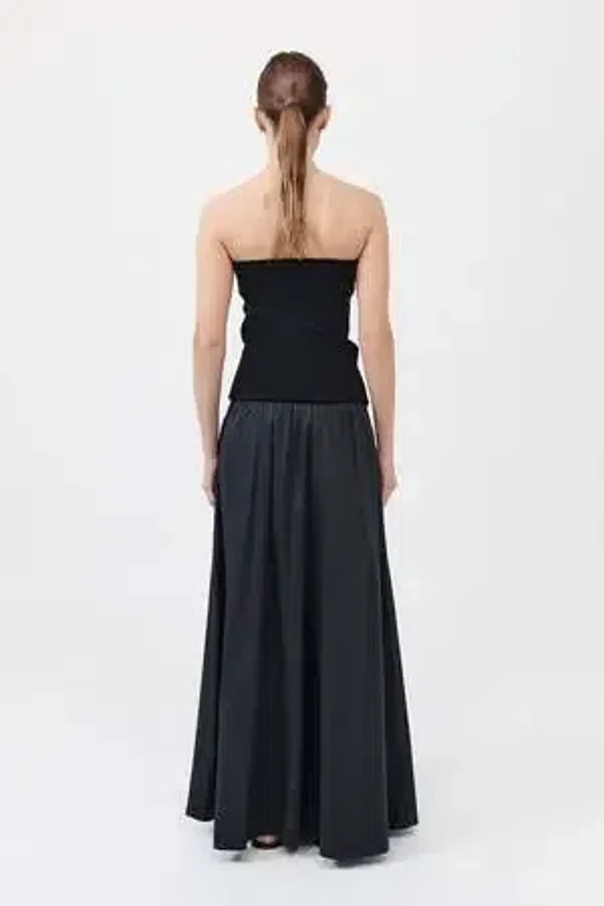 St. Agni Black Strapless Drop Waist Maxi Dress Black Size XS / 6 - Image 3
