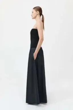 St. Agni Black Strapless Drop Waist Maxi Dress Black Size XS / 6 for rent on The Volte - image 2