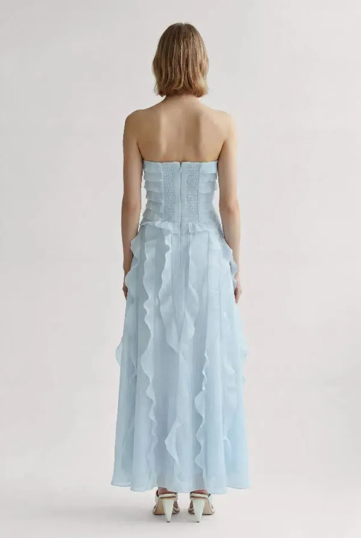 🩵 Aje ALLAIRIE GOWN in Pastel Blue - Size 16 AU 🩵 Ruffled Tiered Maxi Dress 🩵 - Image 3