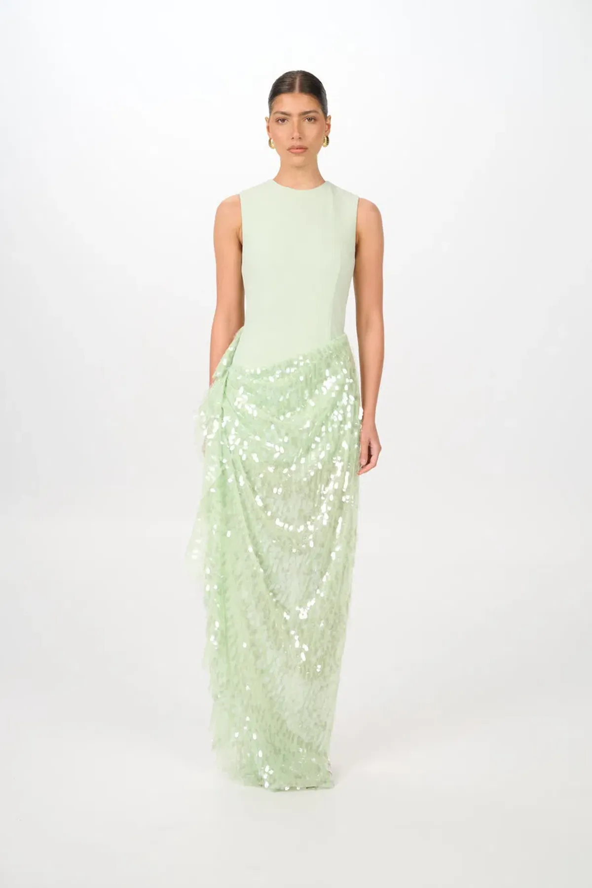 Jefre Sei Zoi Gown Green Size S/AU8 - Image 1