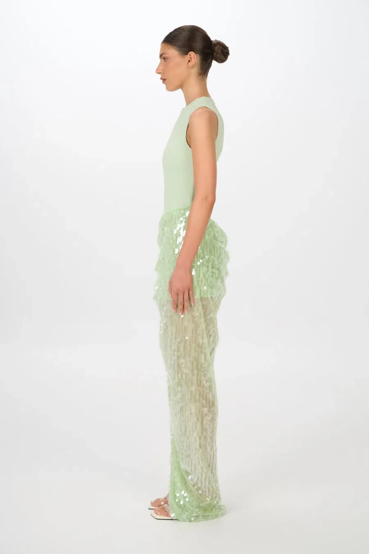 Jefre Sei Zoi Gown Green Size S/AU8 - Image 3