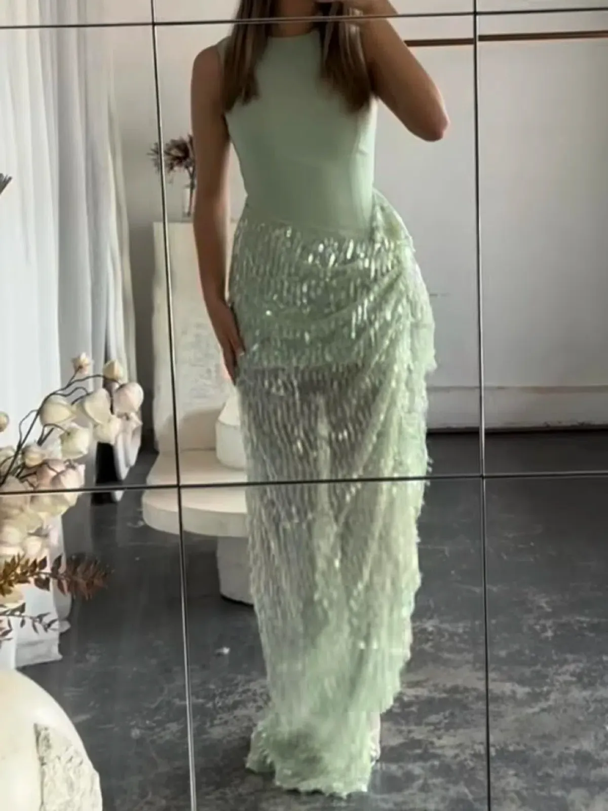 Jefre Sei Zoi Gown Green Size S/AU8 - Image 6