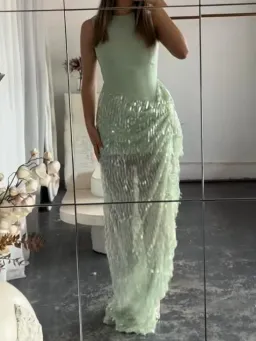 Jefre Sei Zoi Gown Green Size S/AU8 for rent on The Volte - image 6