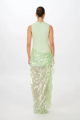 Jefre Sei Zoi Gown Green Size S/AU8 for rent on The Volte - image 4