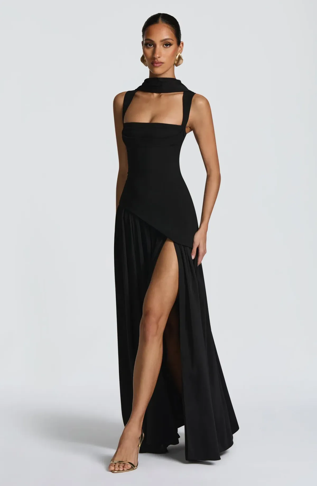 Babyboo Tullulah Maxi Dress in Black Size 8 - Image 3