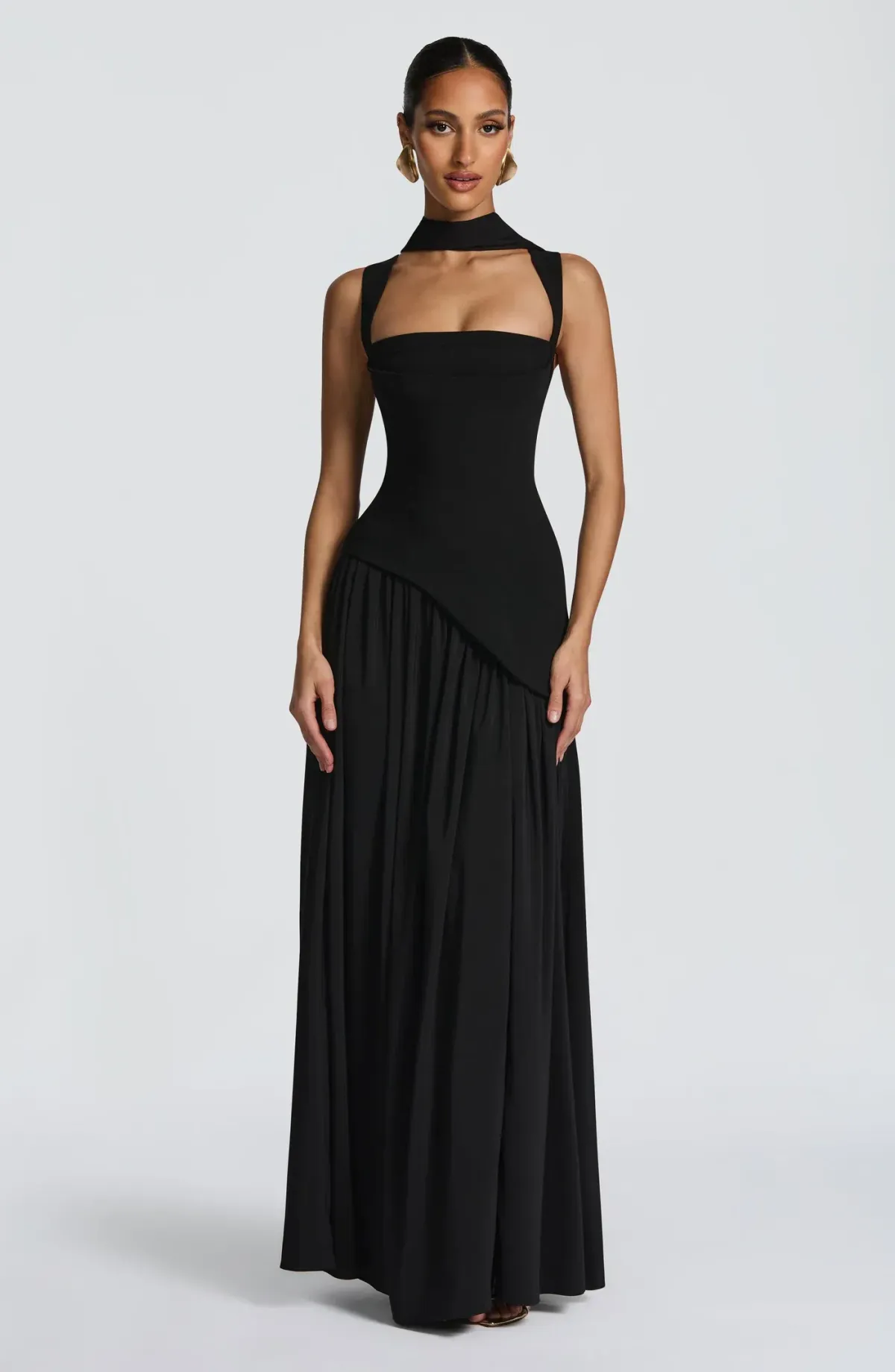 Babyboo Tullulah Maxi Dress in Black Size 8 - Image 2