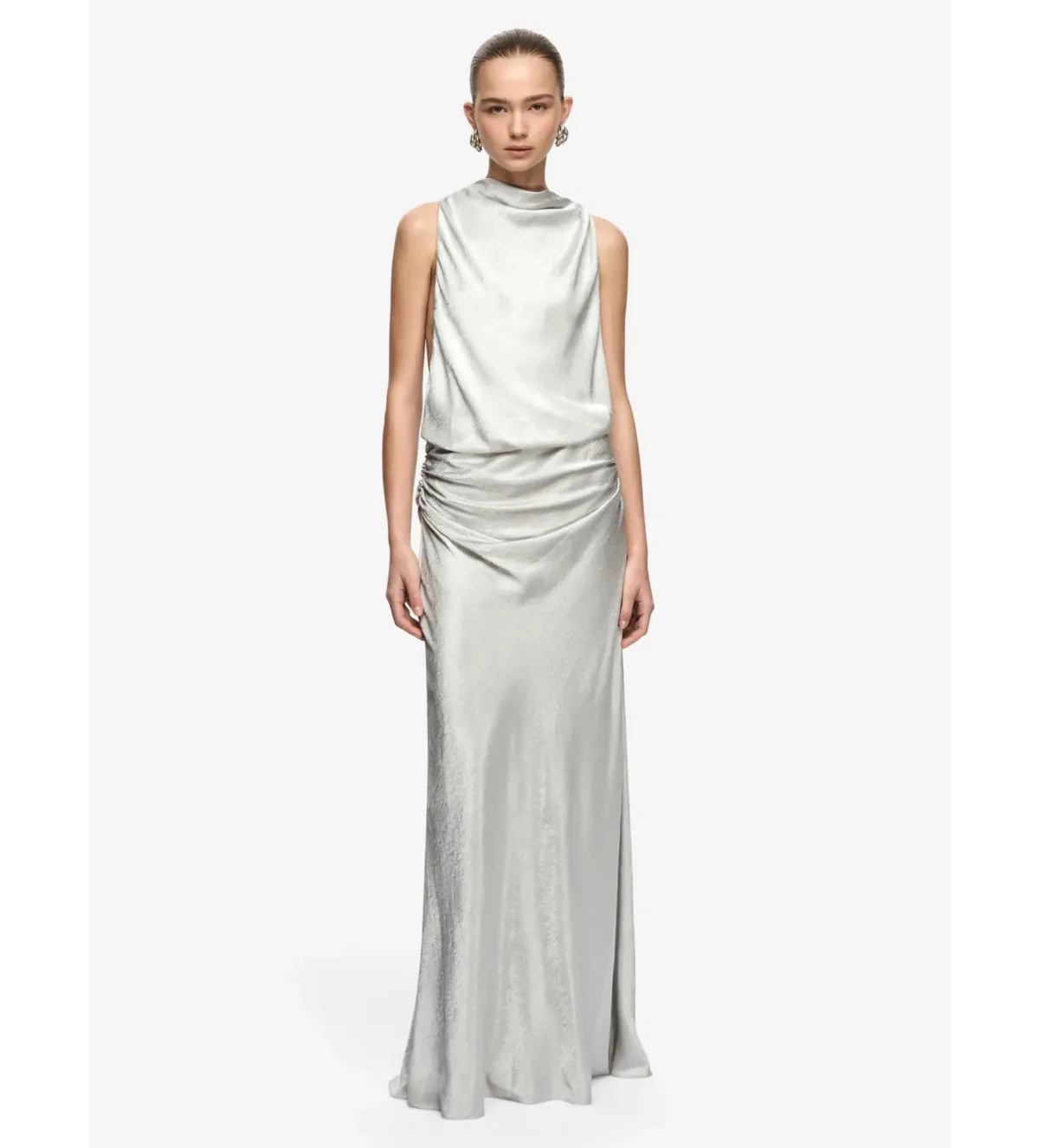 Bec and Bridge Juna Maxi Dress Silver Size 8 - Image 1