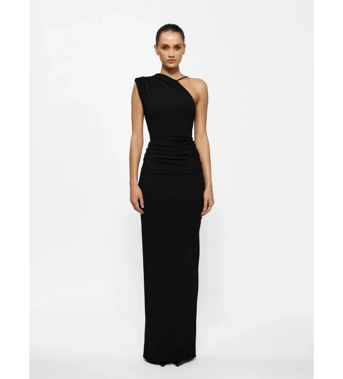 Effie Kats Greer Gown in Black Size S/AU8 for rent on The Volte - main image