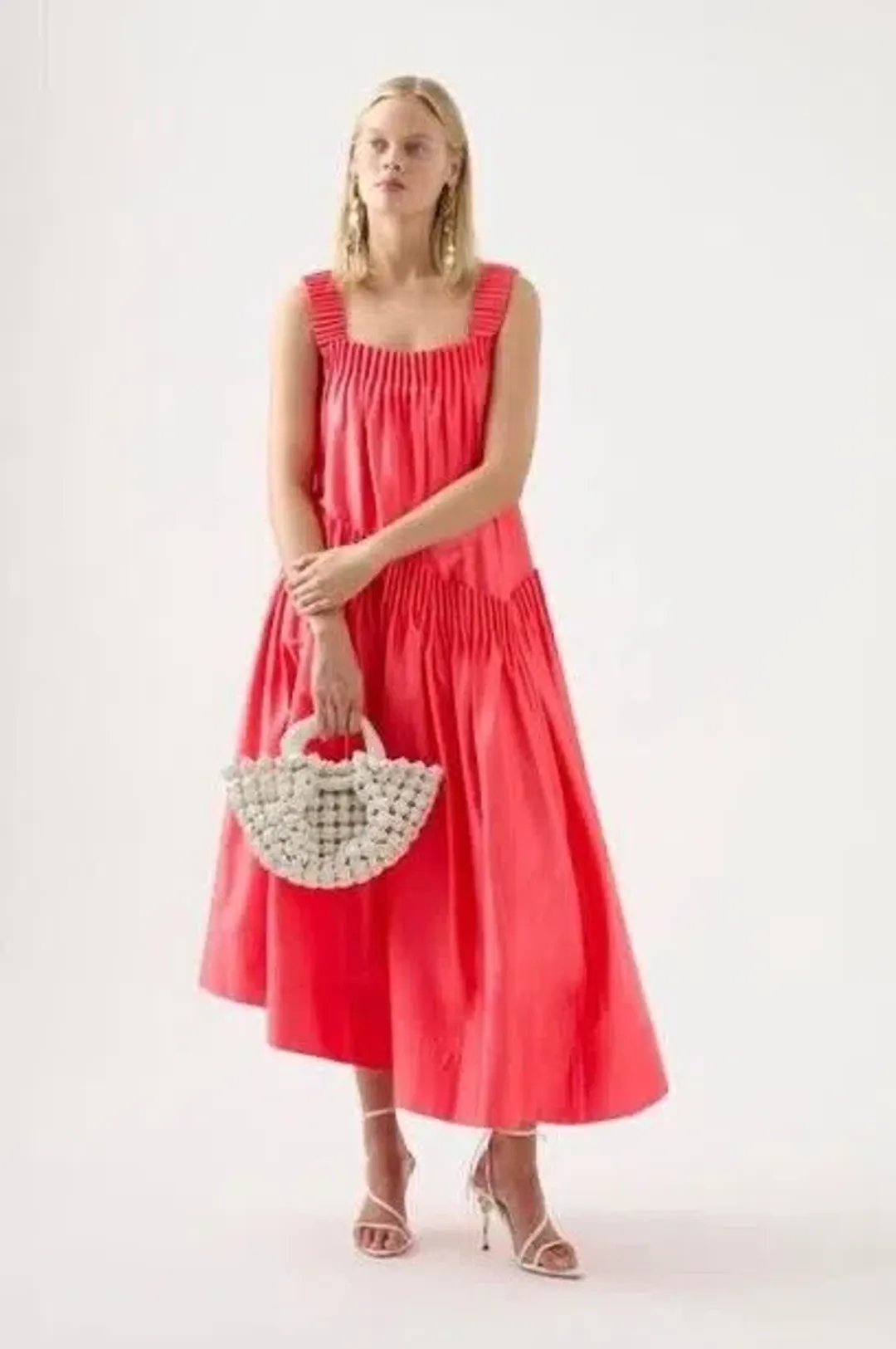 Aje Severine Sleeveless Midi Dress Size 14 for rent on The Volte - main image