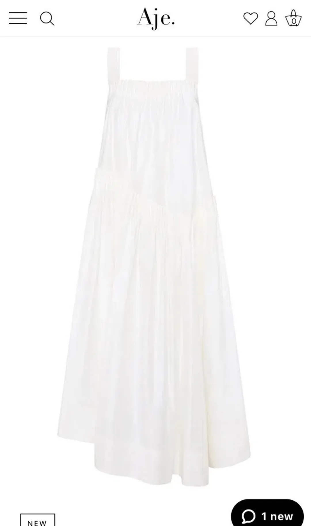 Aje Severine Sleeveless Midi Dress Size 10 for rent on The Volte - main image