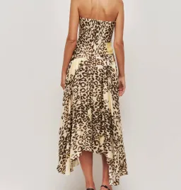 Aje Lani Cheetah Midi Dress Size 6 for rent on The Volte - image 3