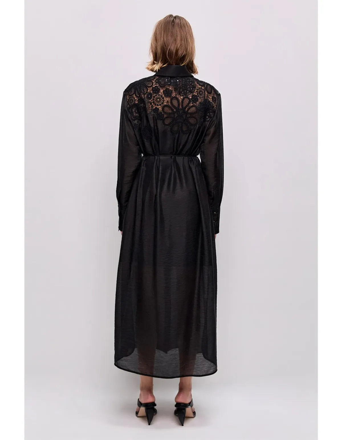 Aje Gia Embroidered Maxi Dress Black Size 14 AU - Image 4