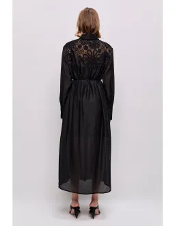 Aje Gia Embroidered Maxi Dress Black Size 14 AU for rent on The Volte - image 4