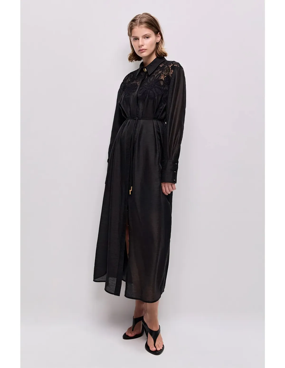 Aje Gia Embroidered Maxi Dress Black Size 14 AU - Image 3