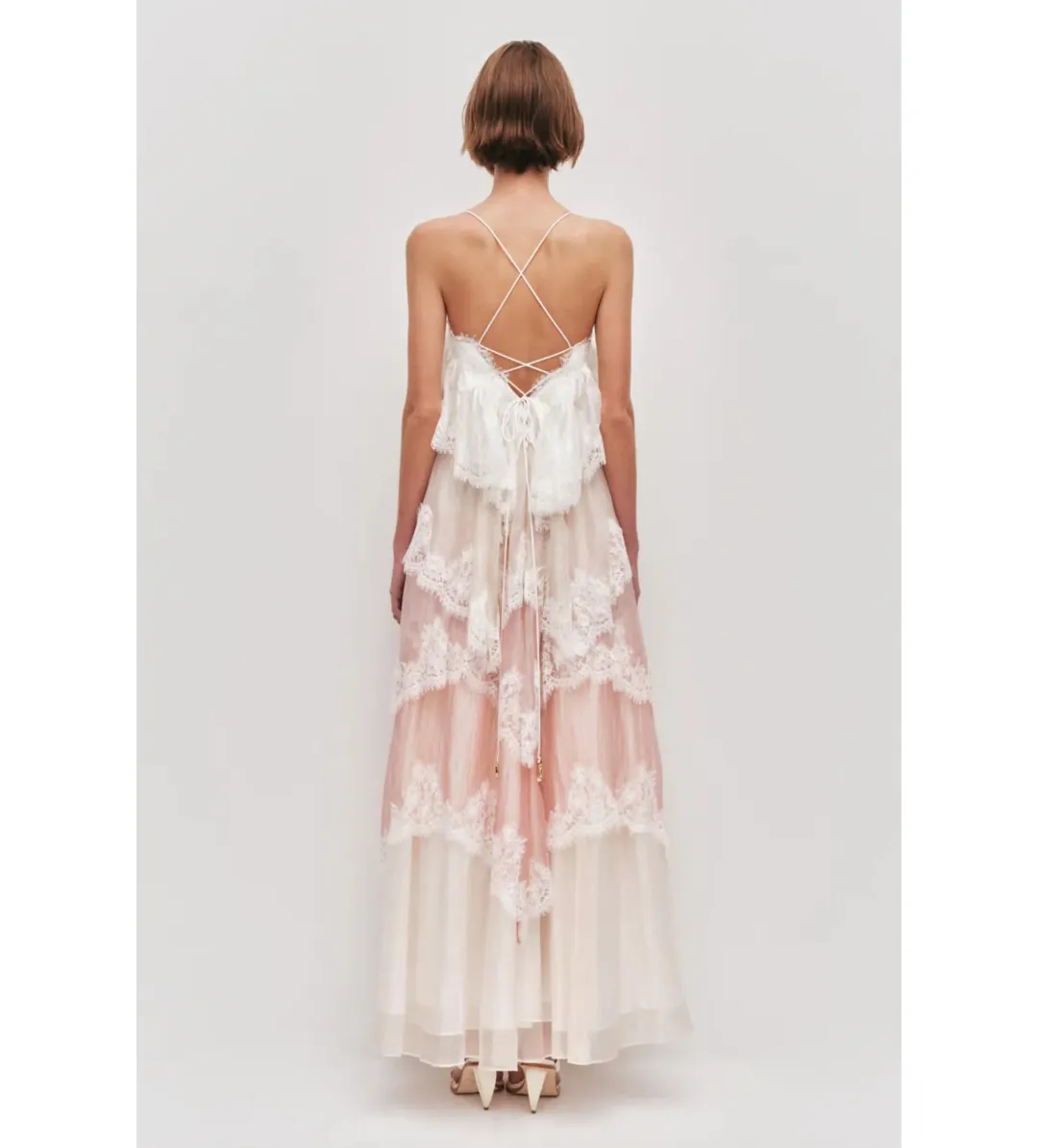 Aje Ophelia Lace Maxi Gown Multi Size 6 for rent on The Volte - main image