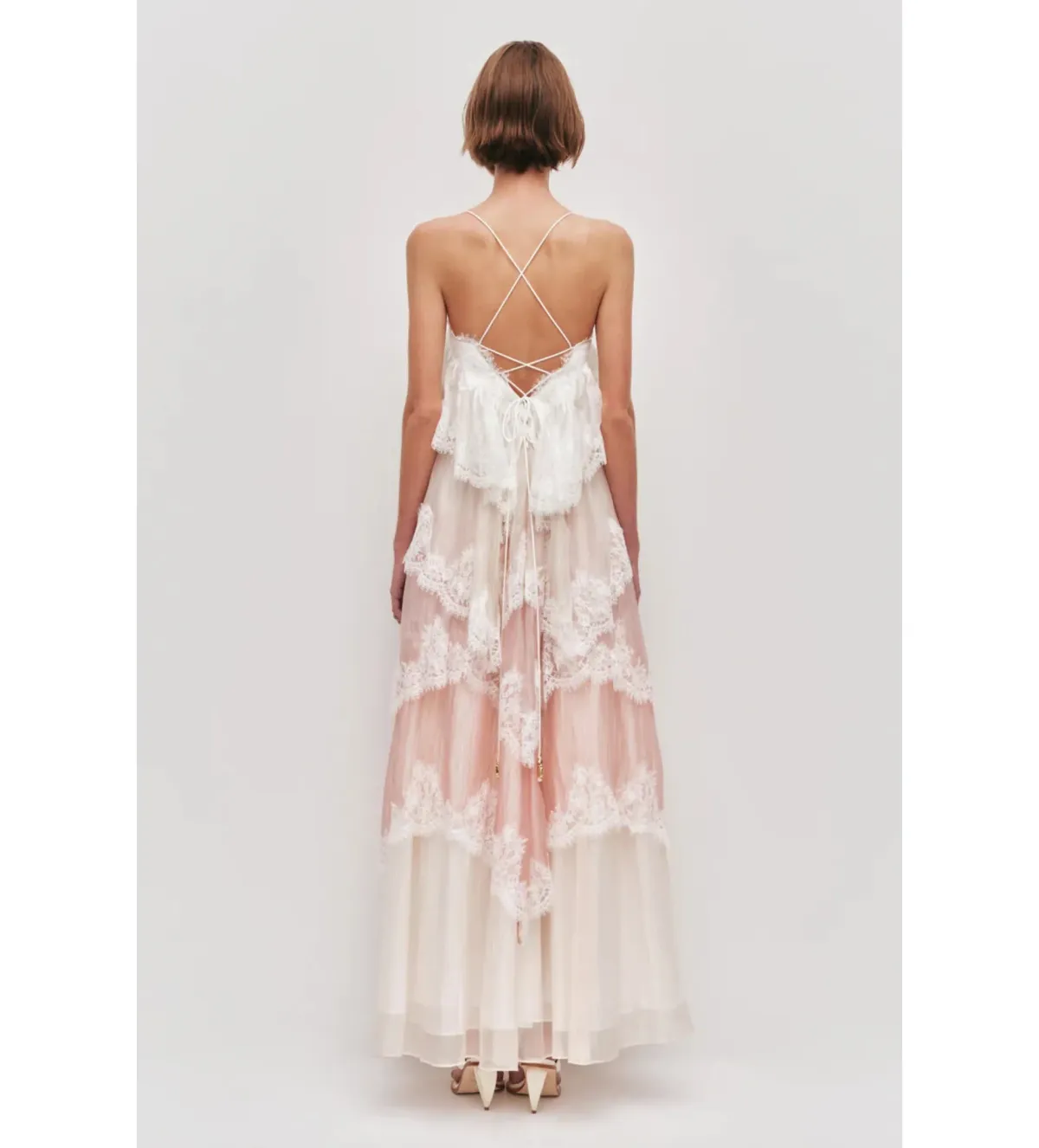 Aje Ophelia Lace Maxi Gown Multi Size 6 - Image 3