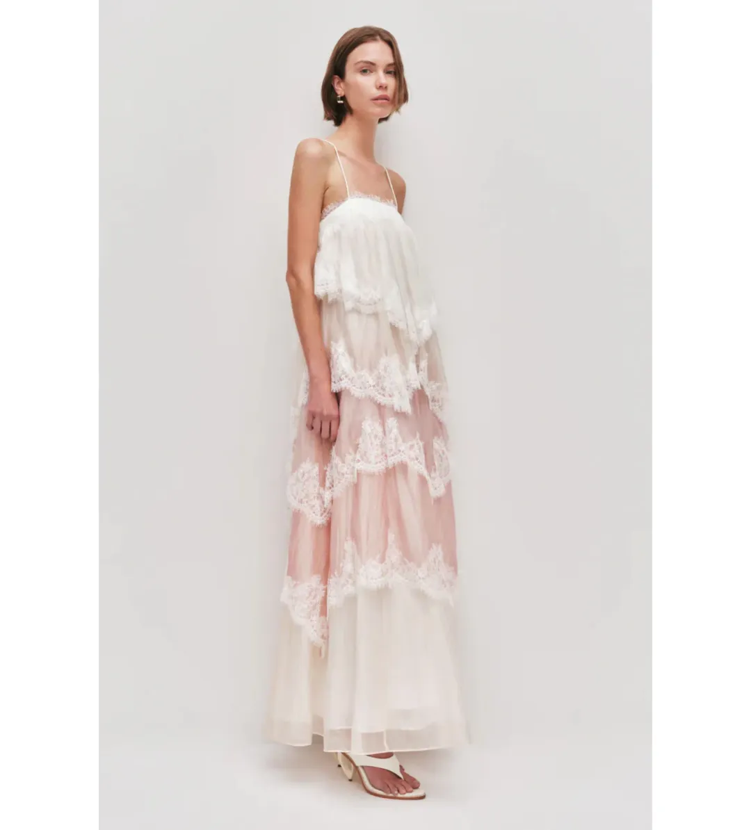 Aje Ophelia Lace Maxi Gown Multi Size 6 for rent on The Volte - main image