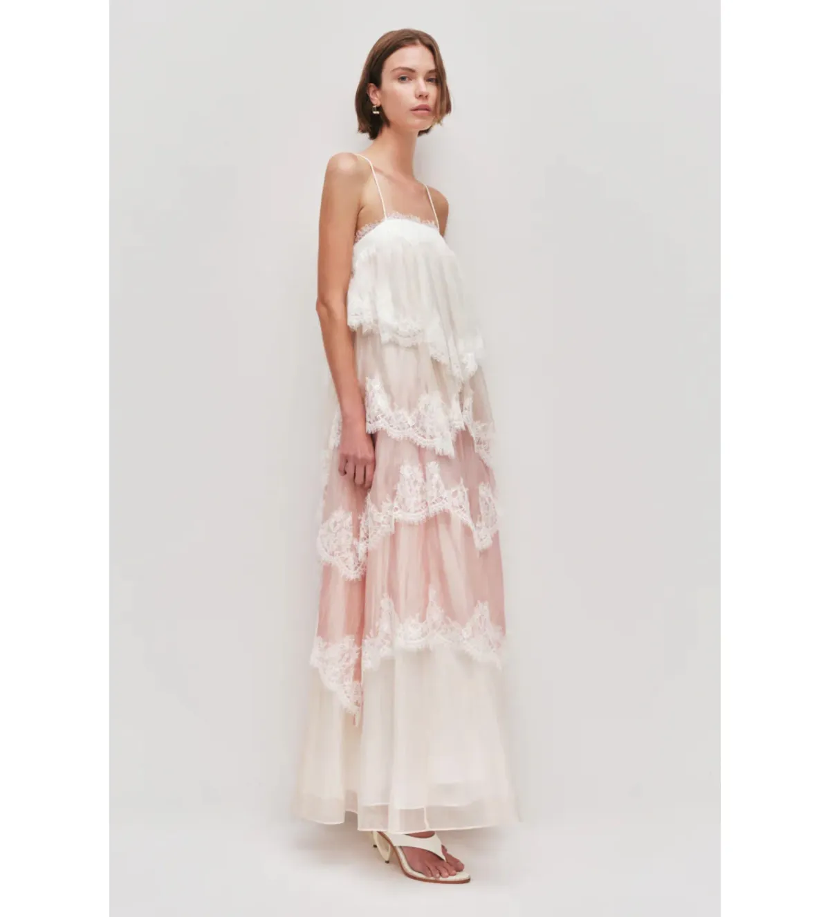 Aje Ophelia Lace Maxi Gown Multi Size 6 - Image 4