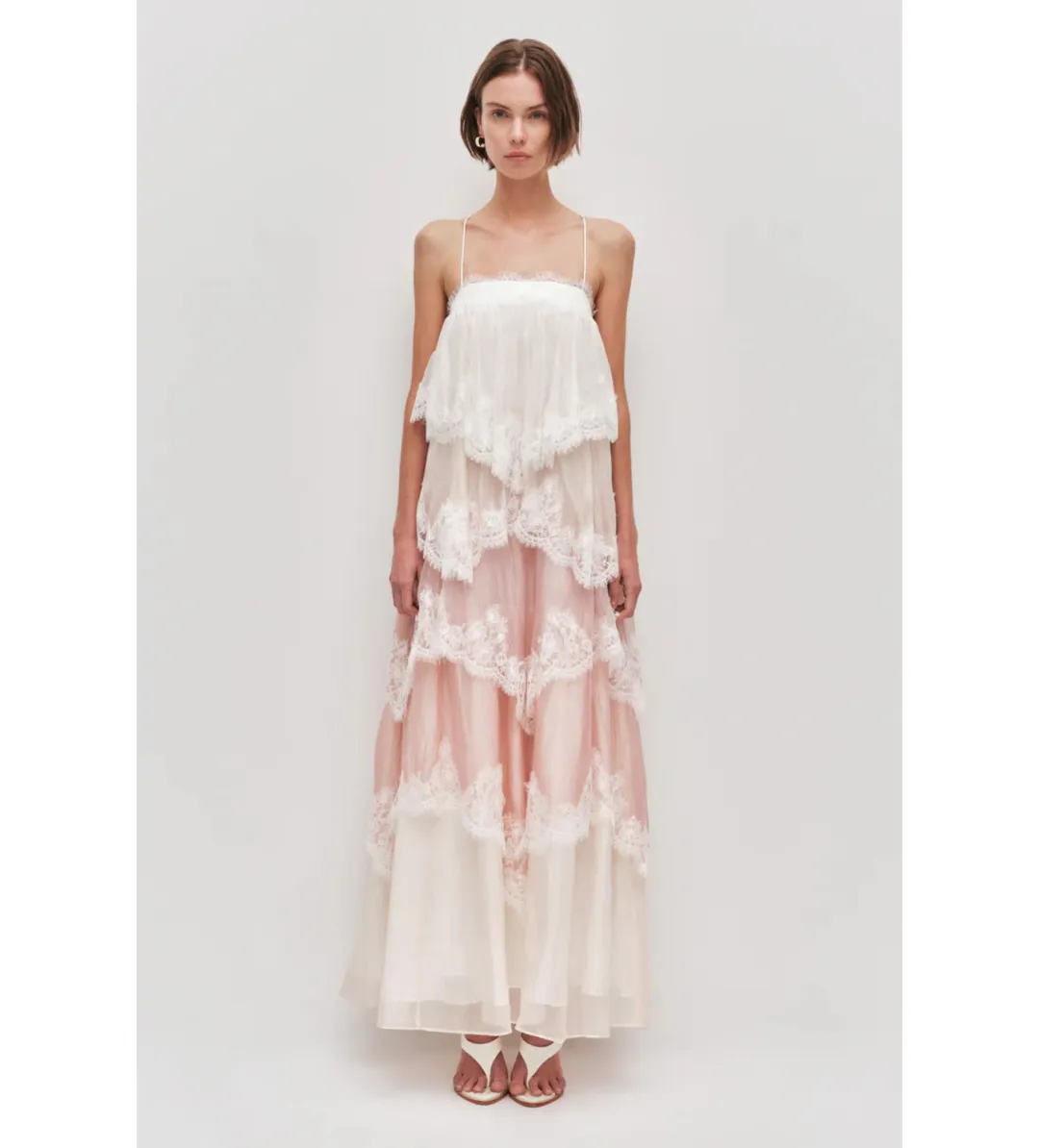 Aje Ophelia Lace Maxi Gown Multi Size 6 for rent on The Volte - main image