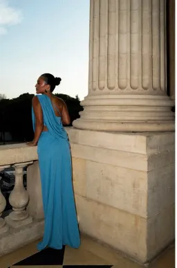 Arcina Ori Chiara Maxi Set in Dusty Blue Size 6 for rent on The Volte - image 2