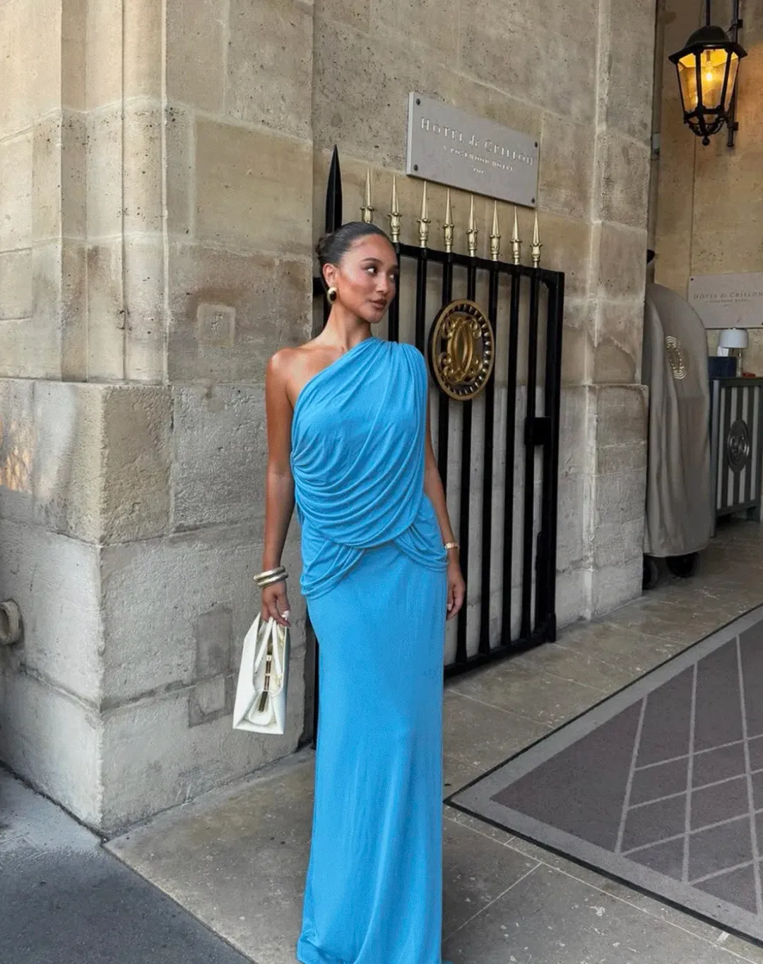 Arcina Ori Chiara Maxi Set in Dusty Blue Size 8 for rent on The Volte - main image